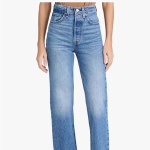 Levi Ribcage Straight Ankle Jeans